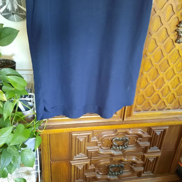 3/$15 GAP Cap Sleeve Shift Tunic Dress - Navy Blue, Size M - Picture 7 of 16